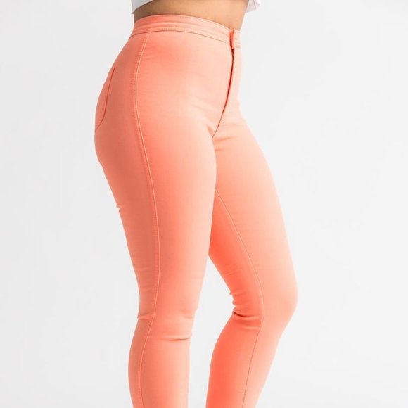 Orange Sobert Small SuperGa SwankaPosh Jeans - Picture 2 of 4